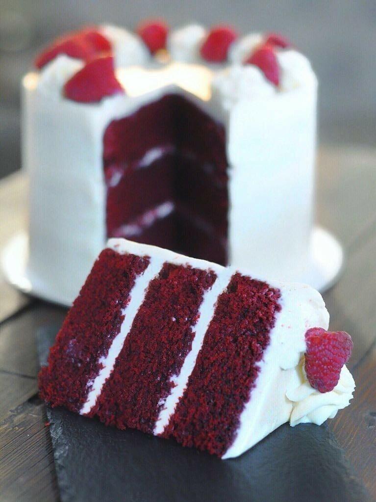 торт красный бархат с кремом