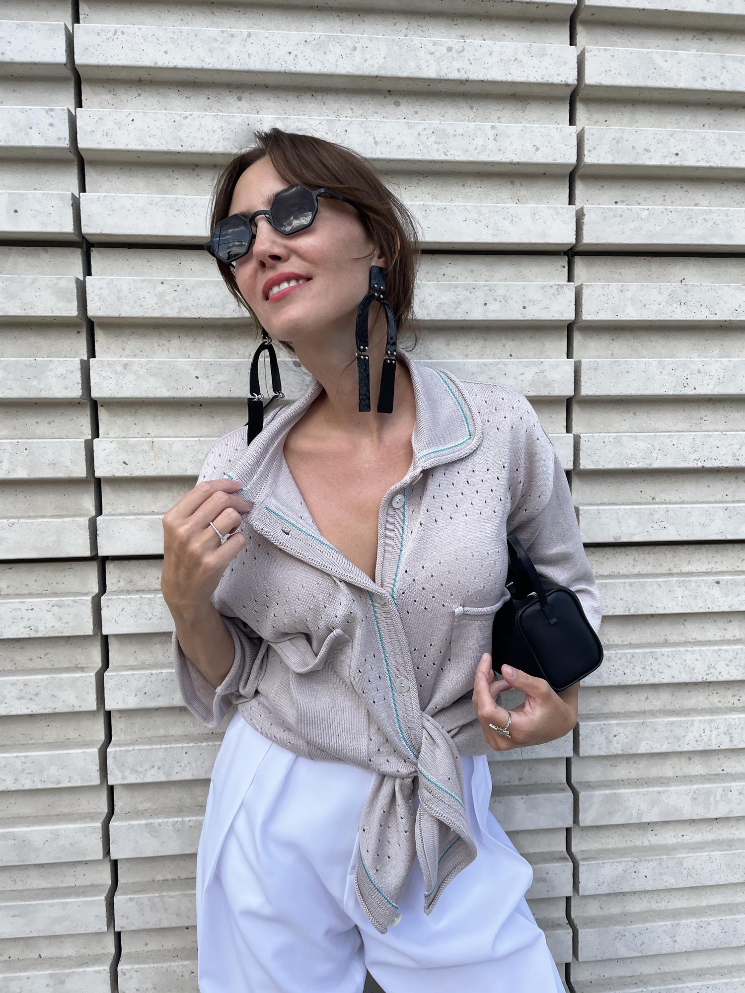 Рубашка свободного силуэта, хлопок