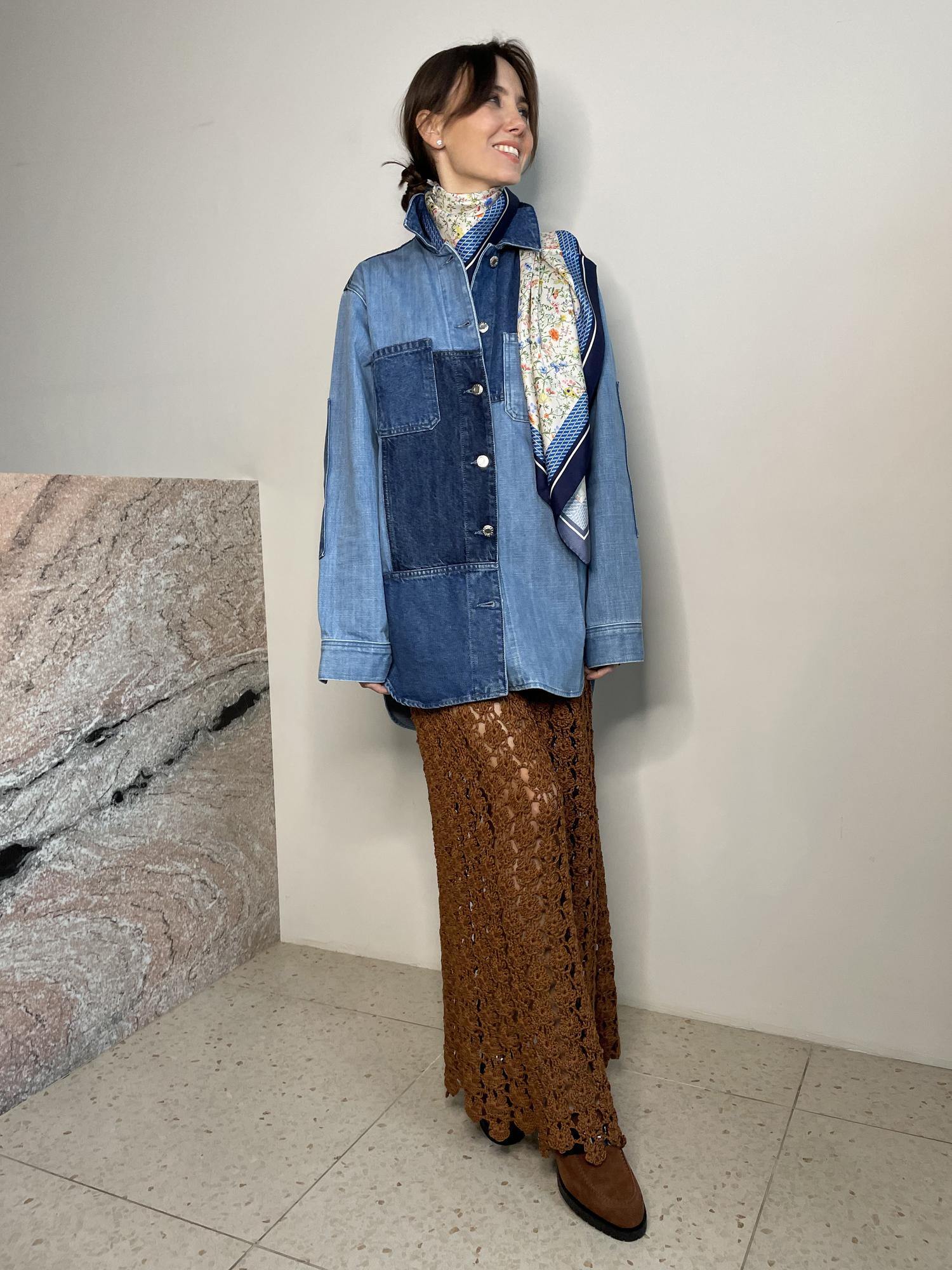 Юбка кроше \ ручная работа