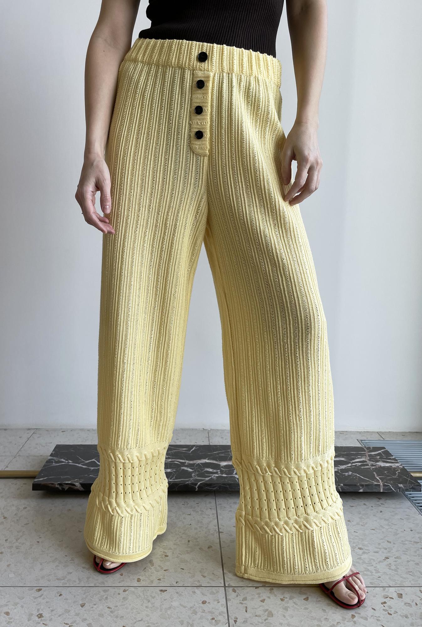 Брюки с оплетом, цвет шампань