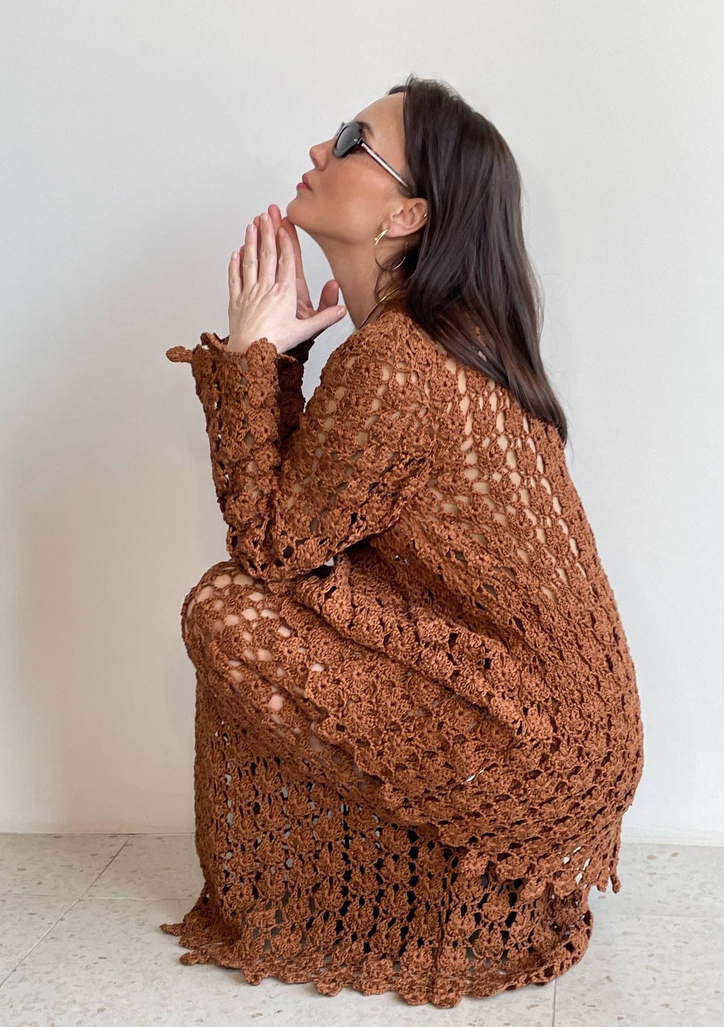 Кардиган кроше