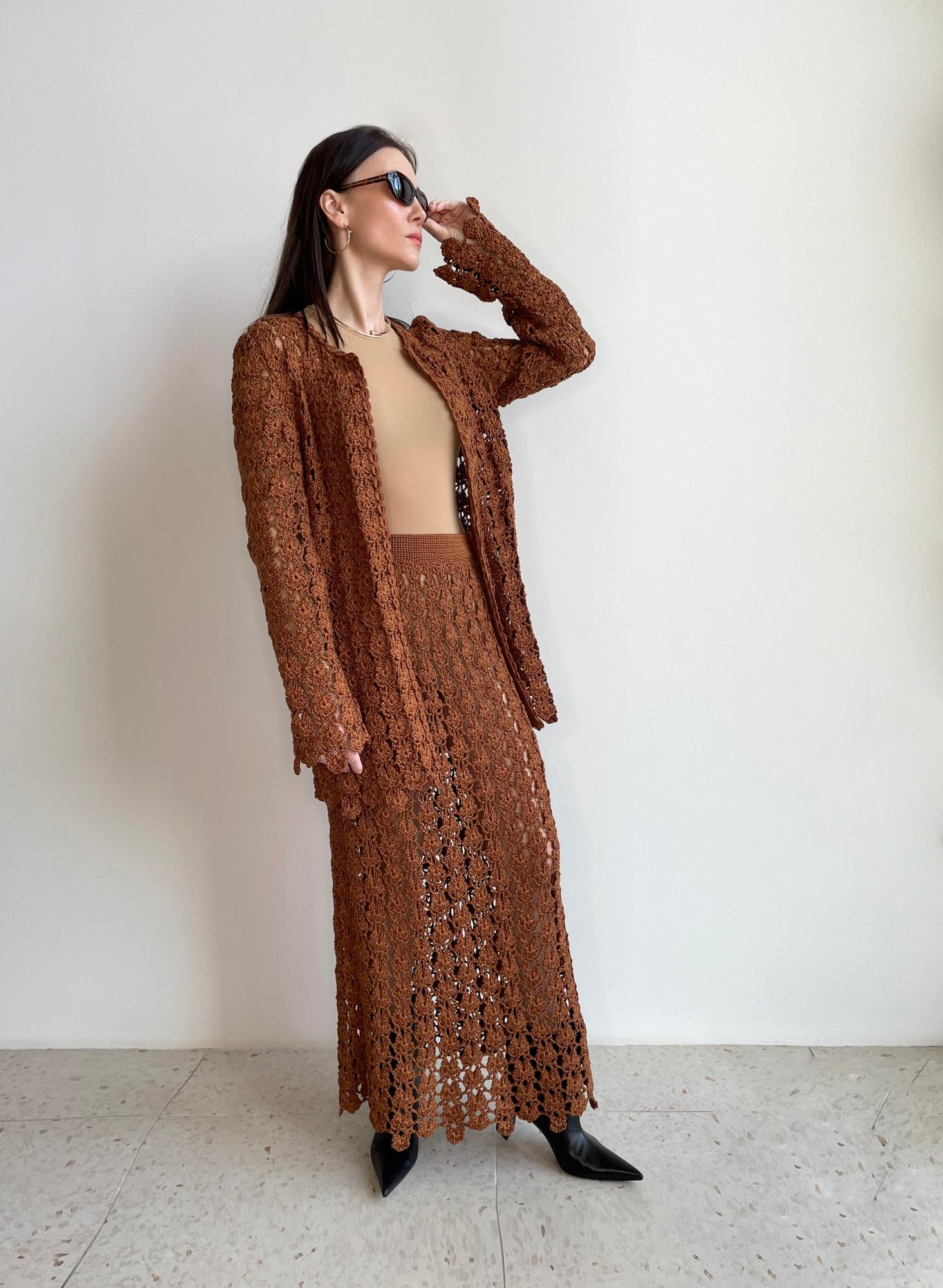 Кардиган кроше