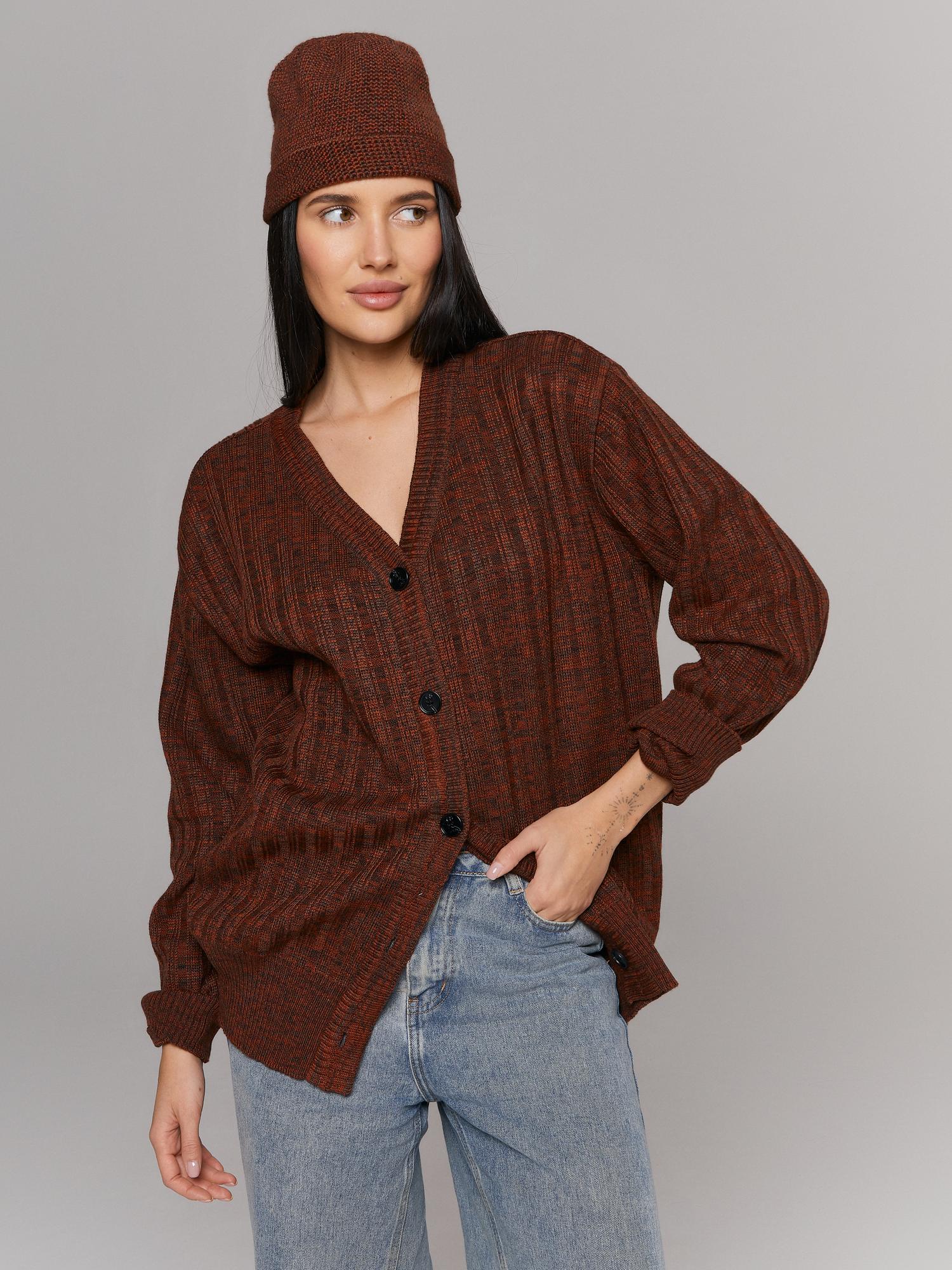 "Шапочка Мастера", кофейно-коричный меланж