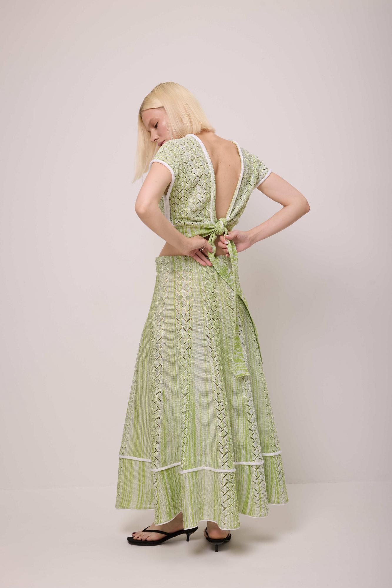 Юбка ажур меланж, солнце