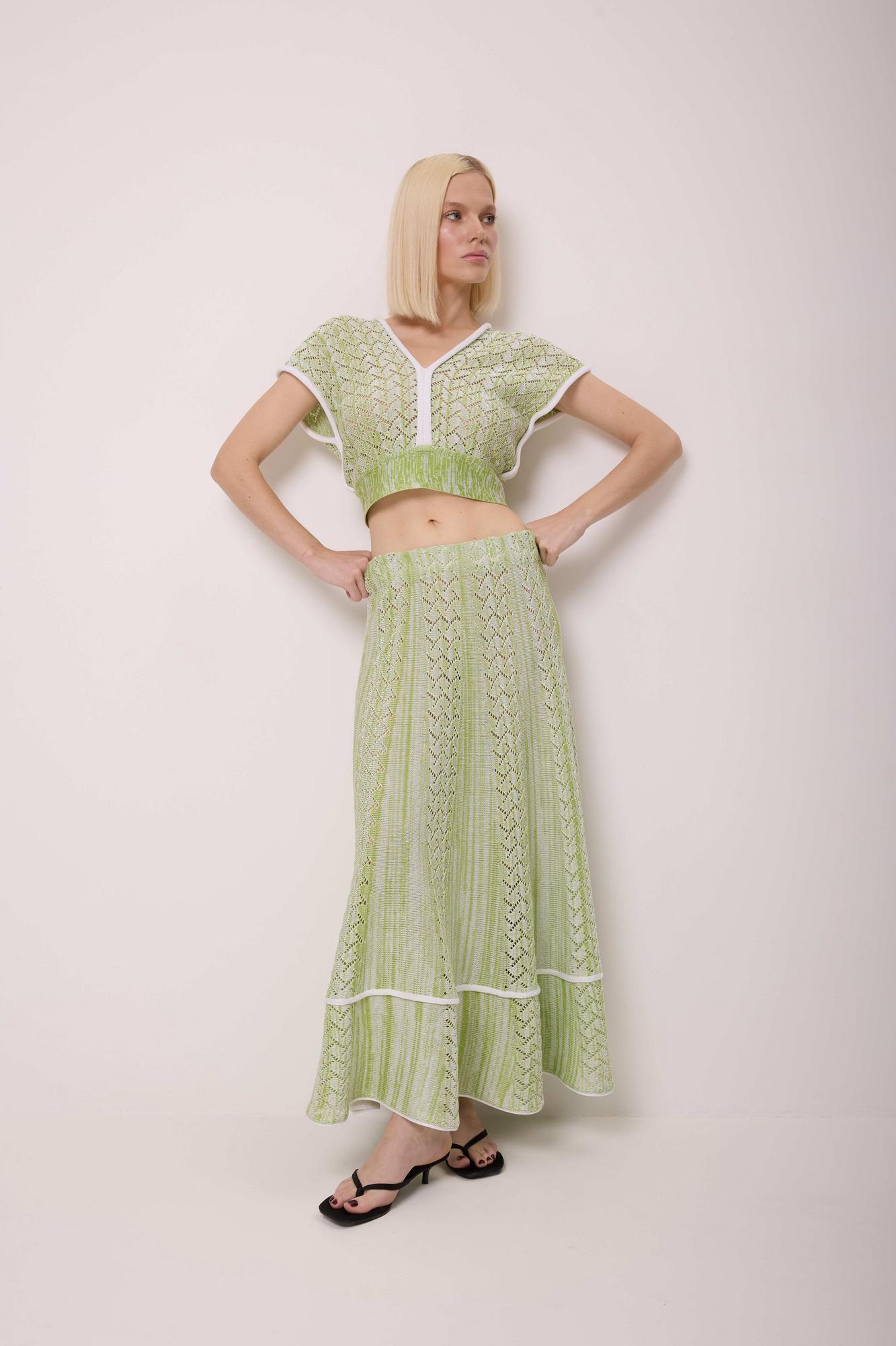 Юбка ажур меланж, солнце