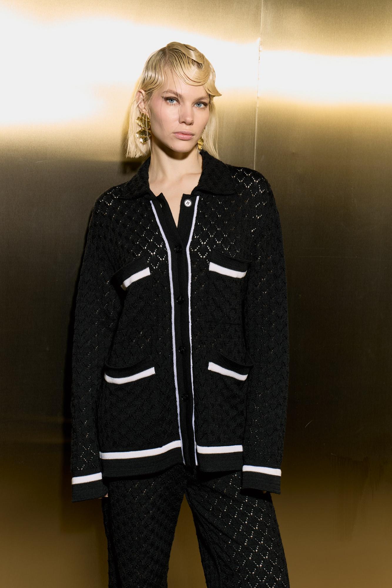 Костюм ажурный, двухцветный