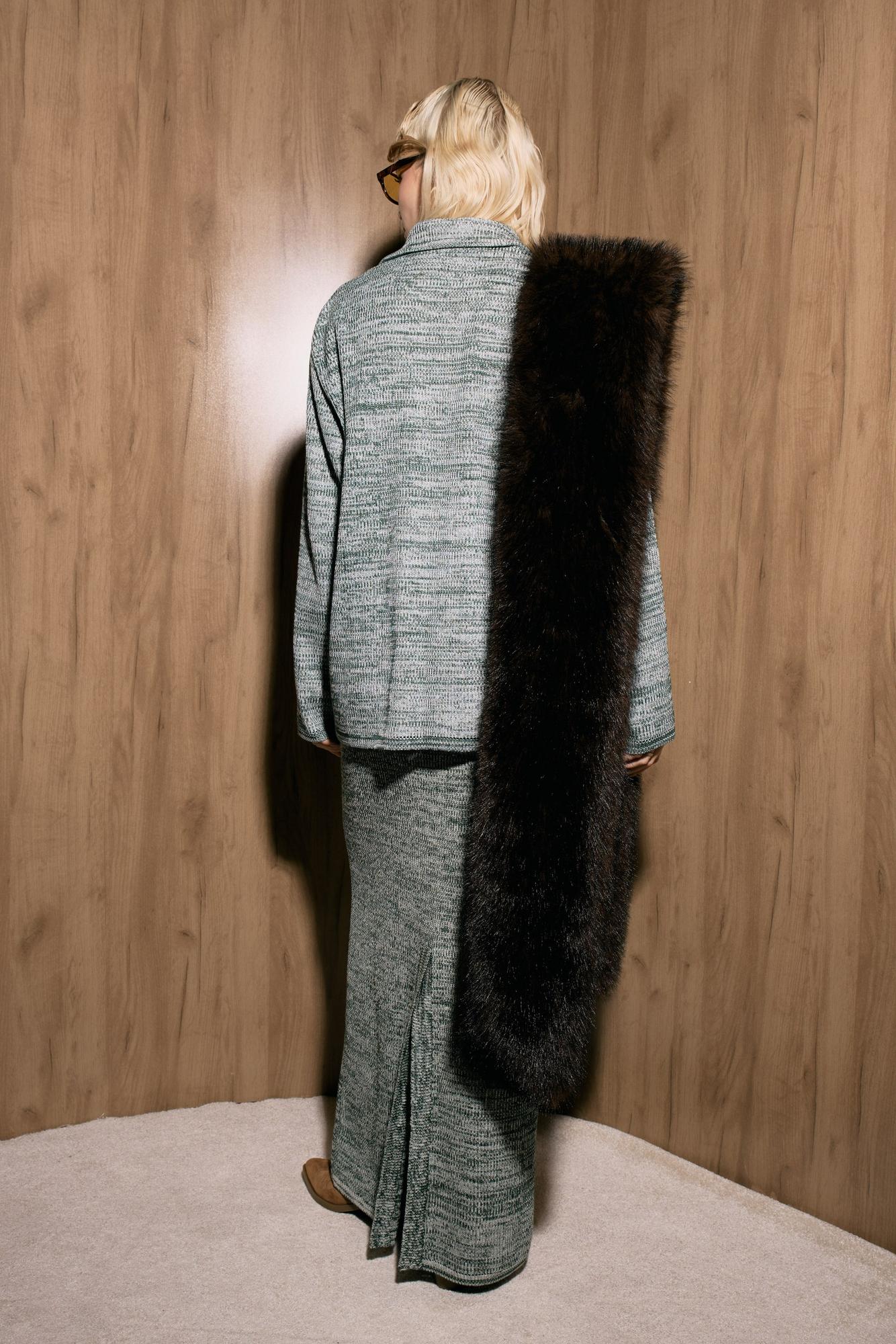 Юбка макси, меланж