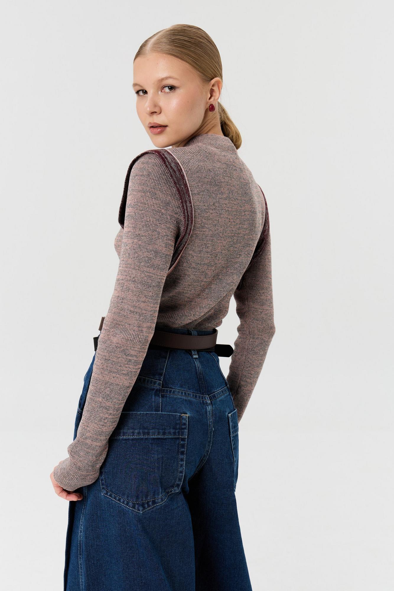 Джемпер Крылья, меланж