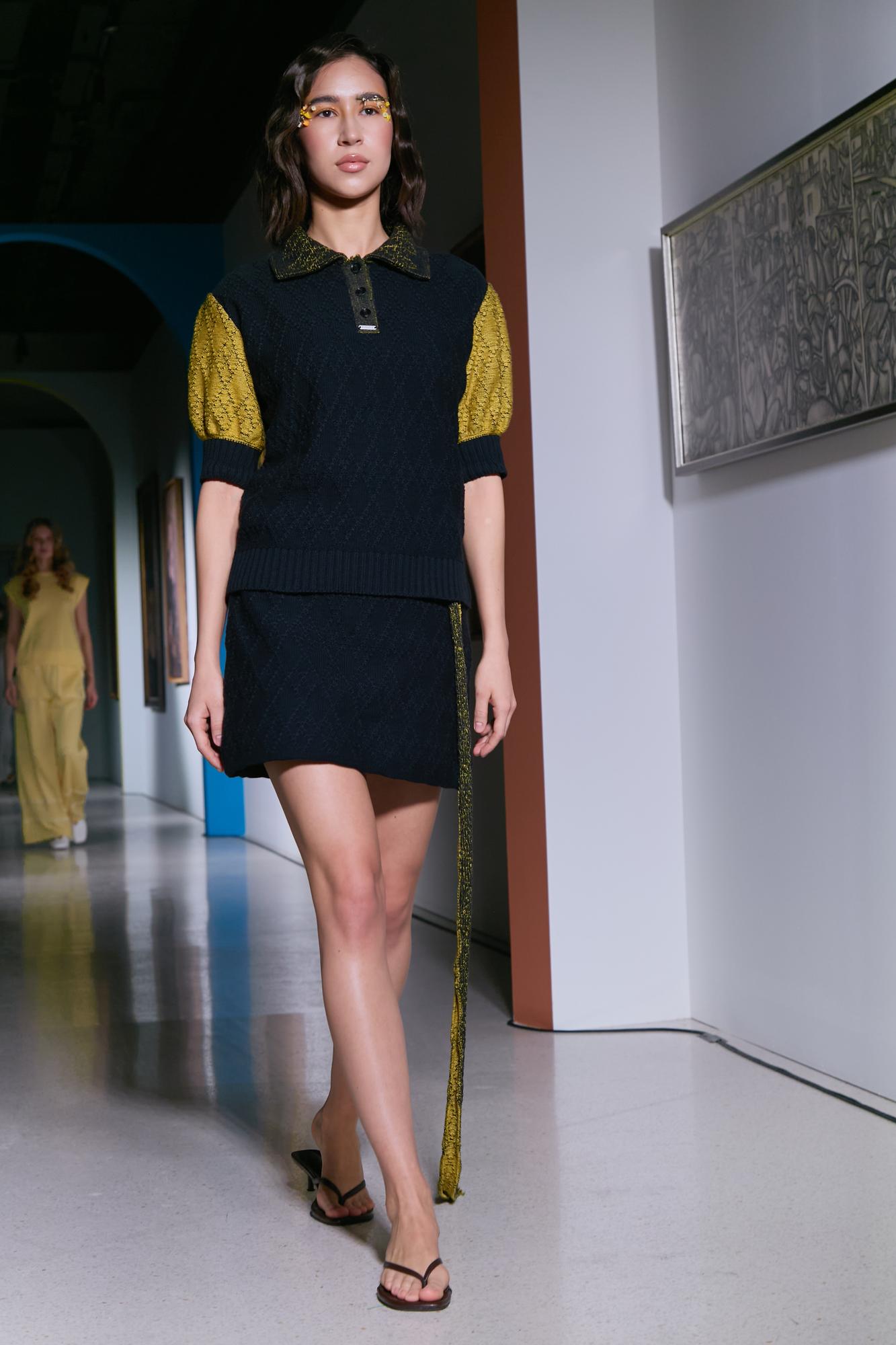 Юбка меланж ромбы