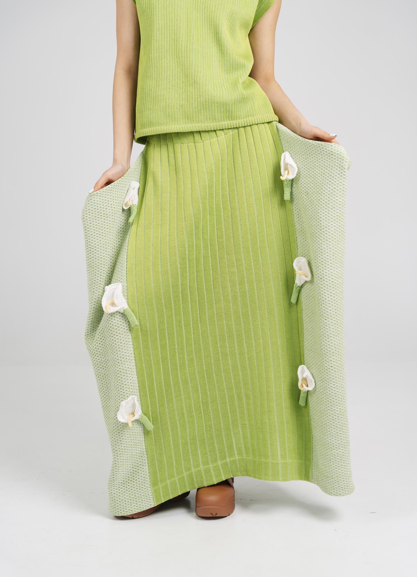 Юбка макси с декором