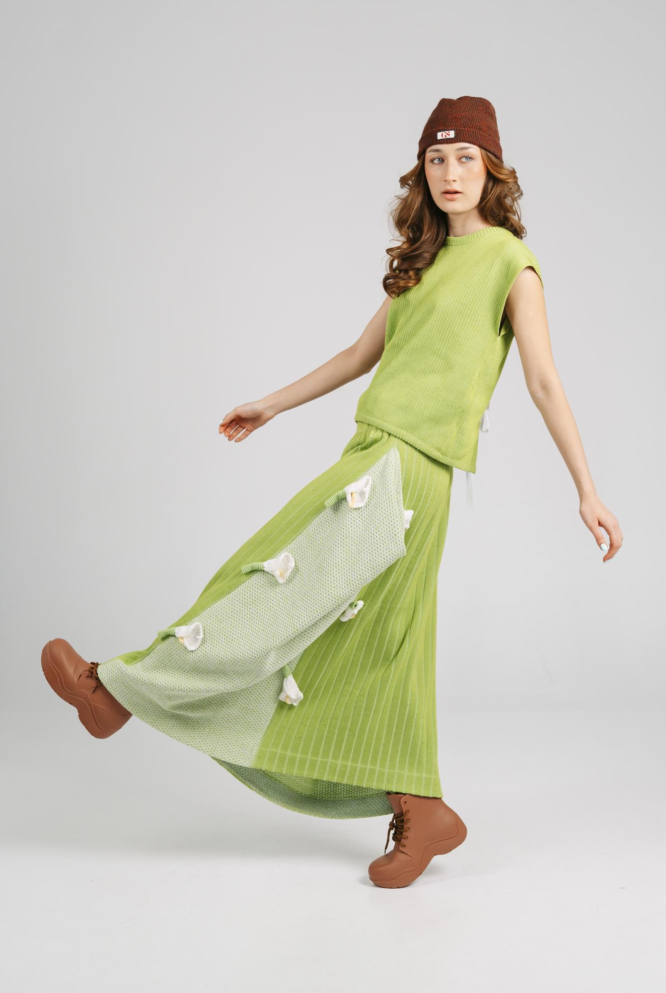 Юбка макси с декором