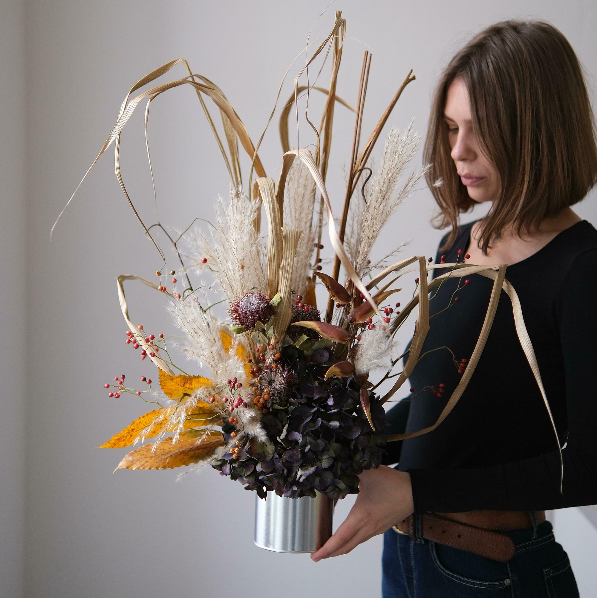 Сухоцветная композиция L