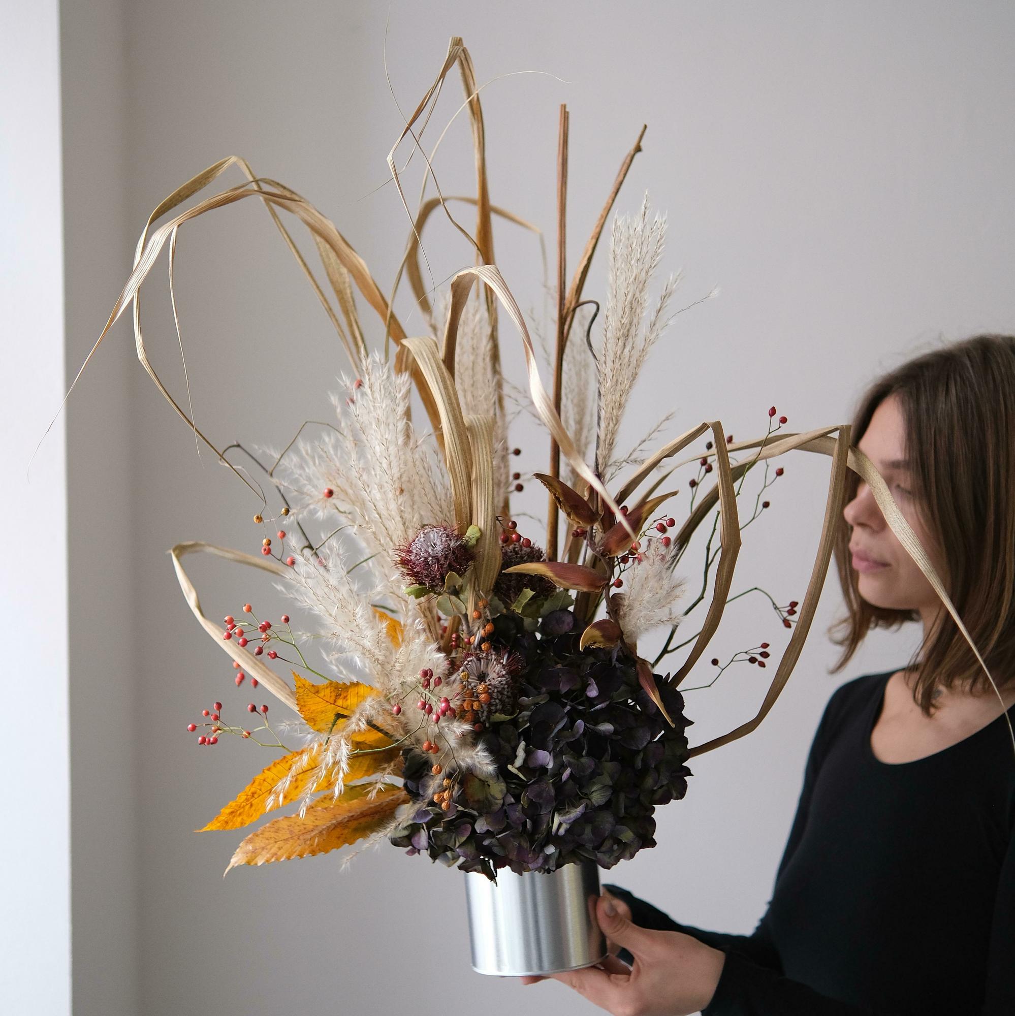 Сухоцветная композиция L