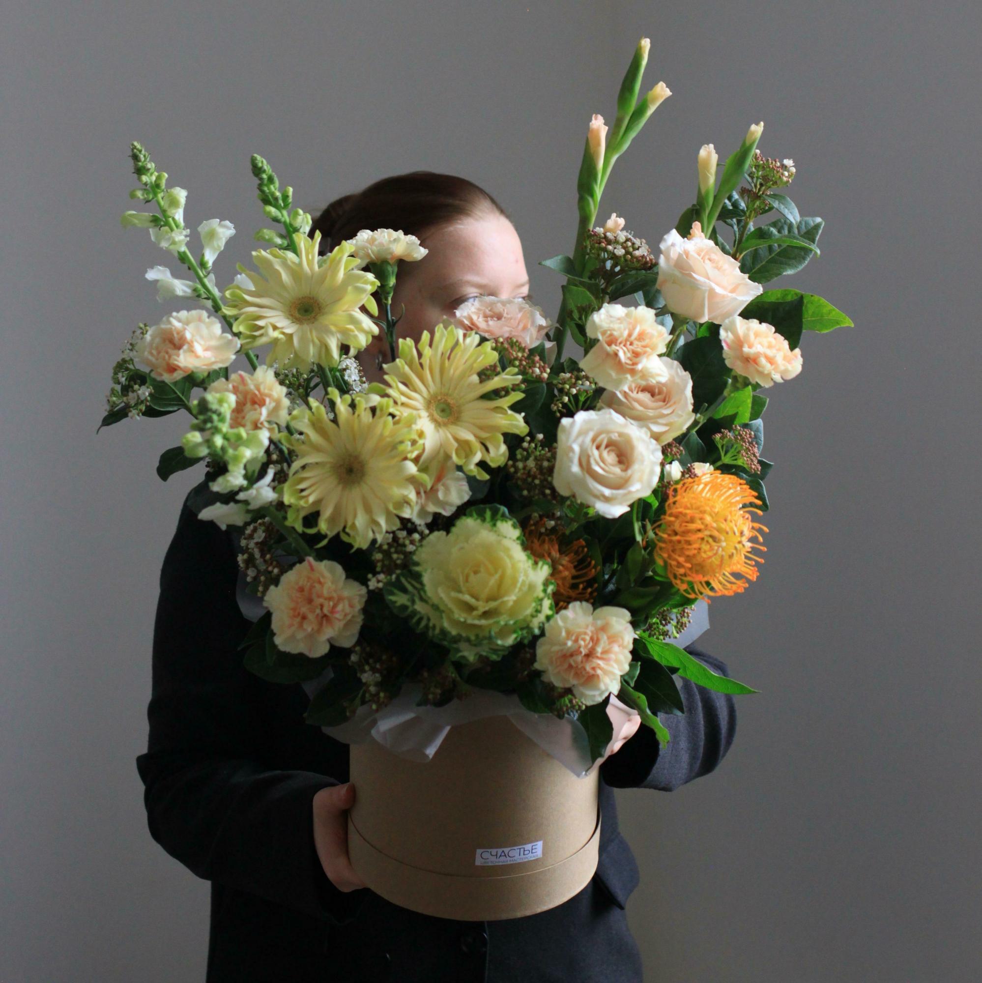 Коробка в пастельных оттенках