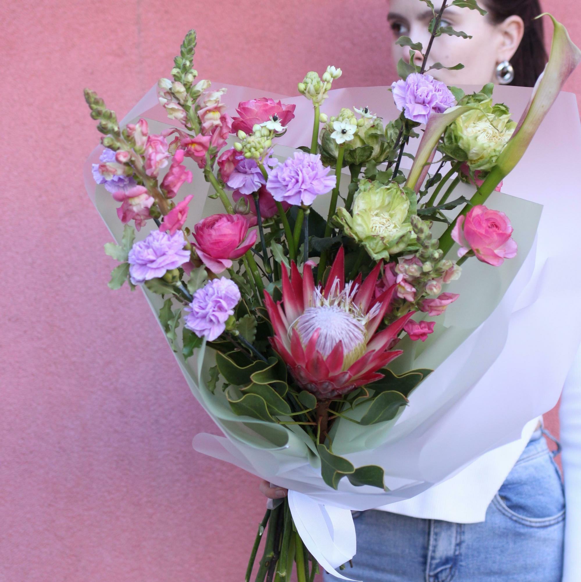 Букет с протеей