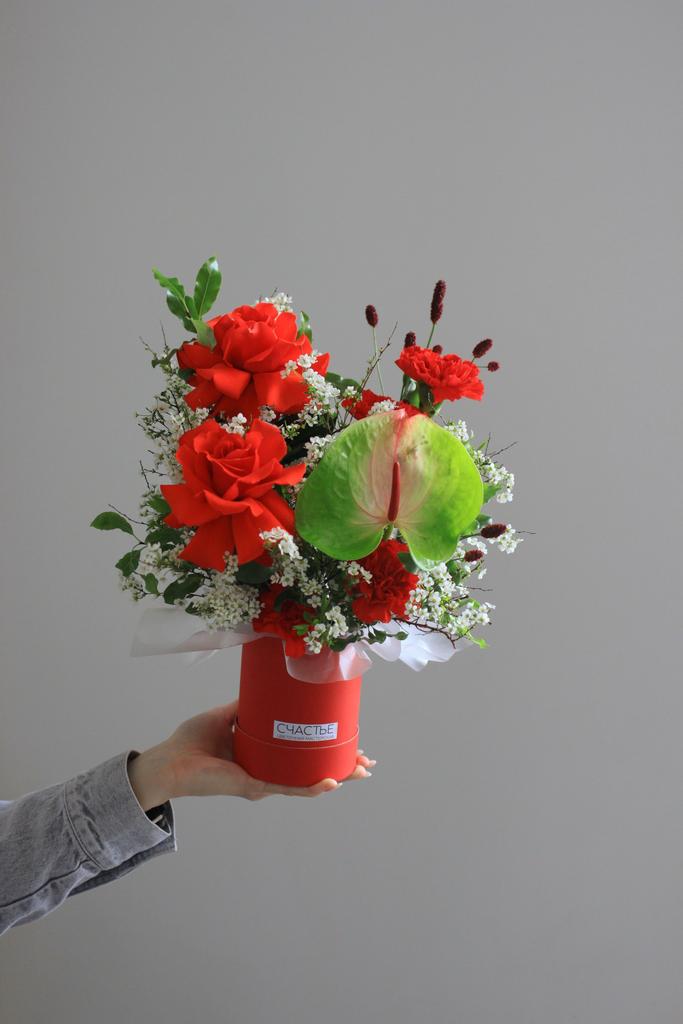 Весенняя композиция в коробочке