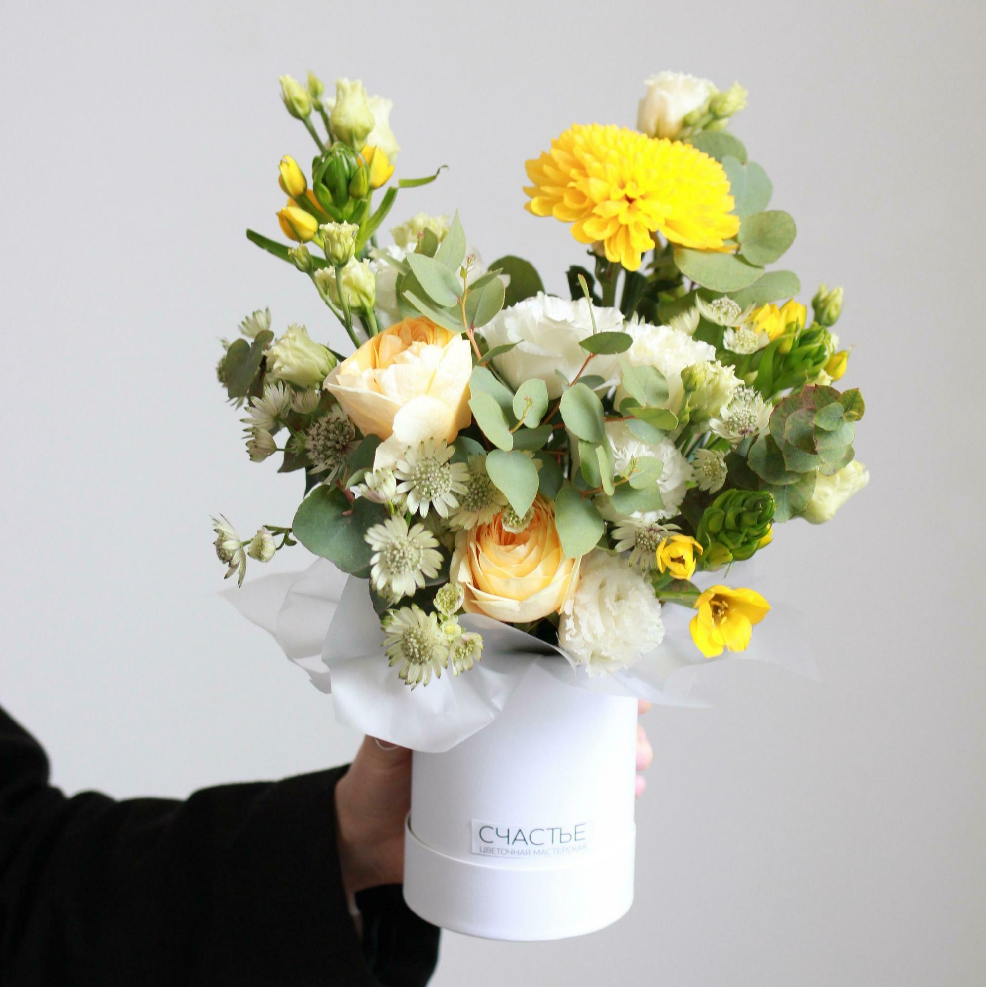 Весенняя композиция в коробочке