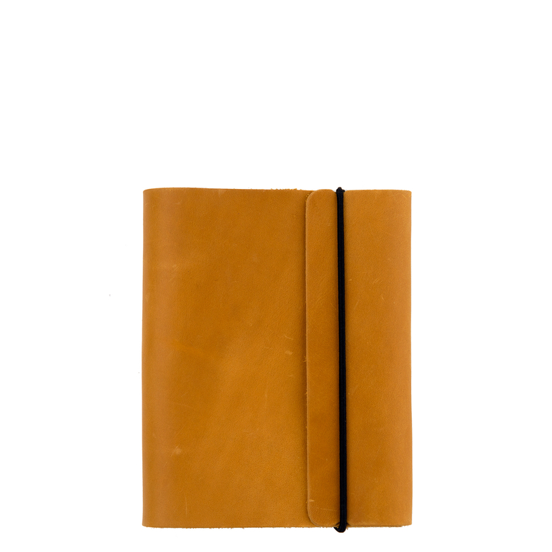 Компактный кожаный блокнот А6 на кольцах