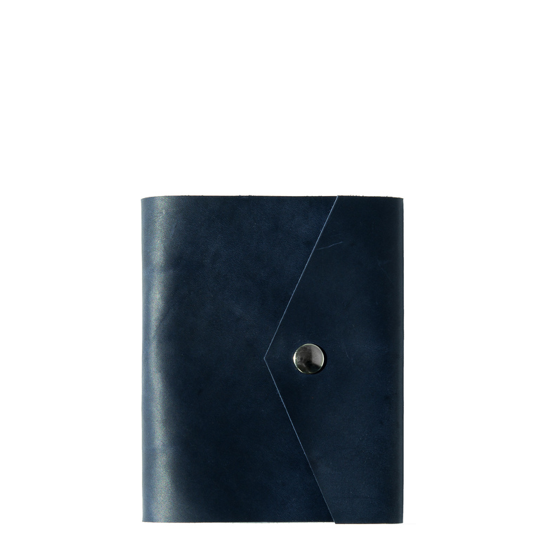 Кожаный блокнот А6 на кольцах с магнитной кнопкой