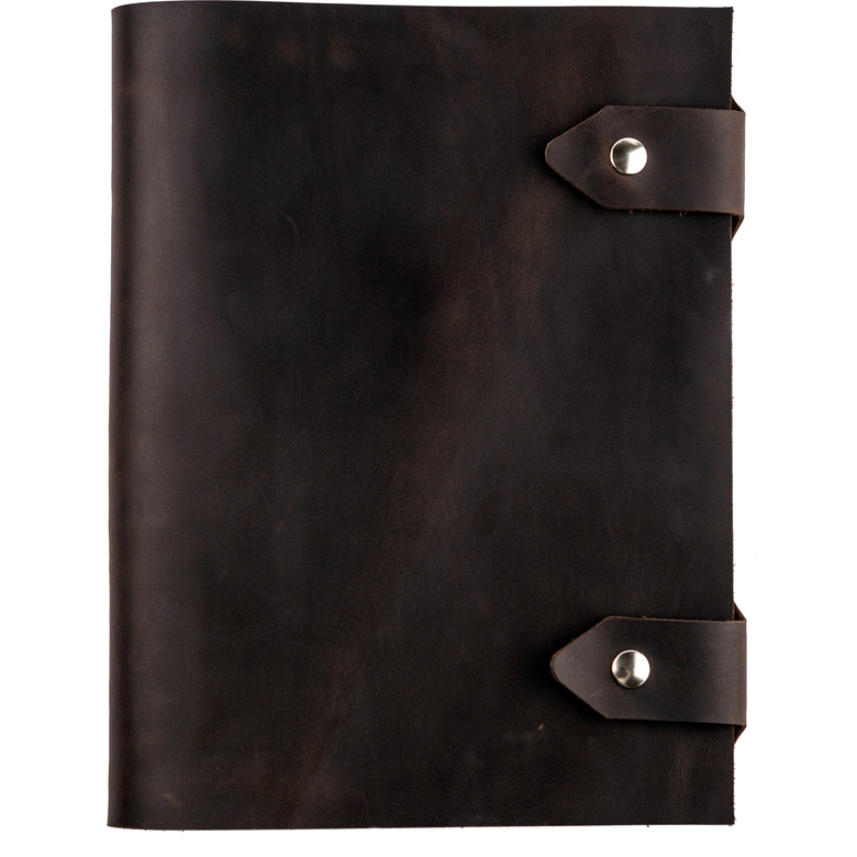 Кожаный блокнот А4 на магнитных кнопках