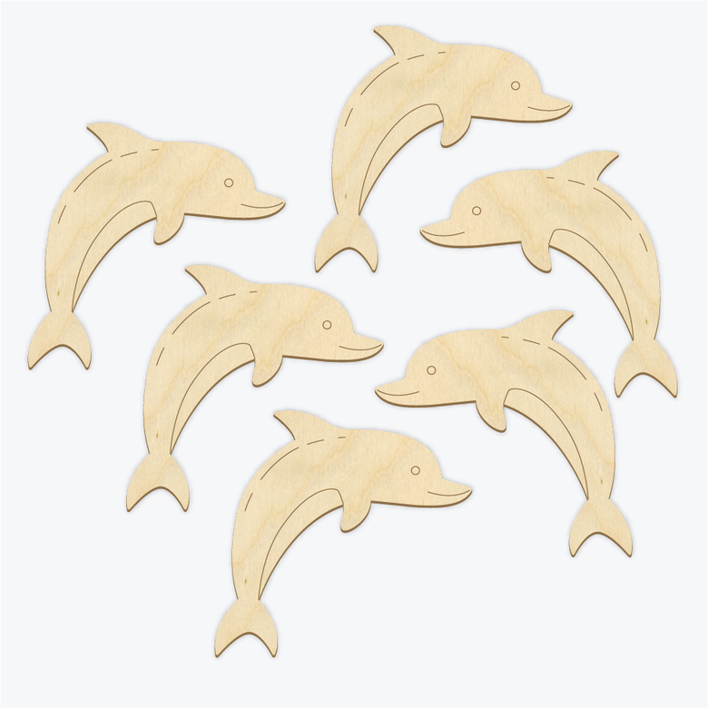 Бобинки для ниток Дельфин  / набор 6 шт