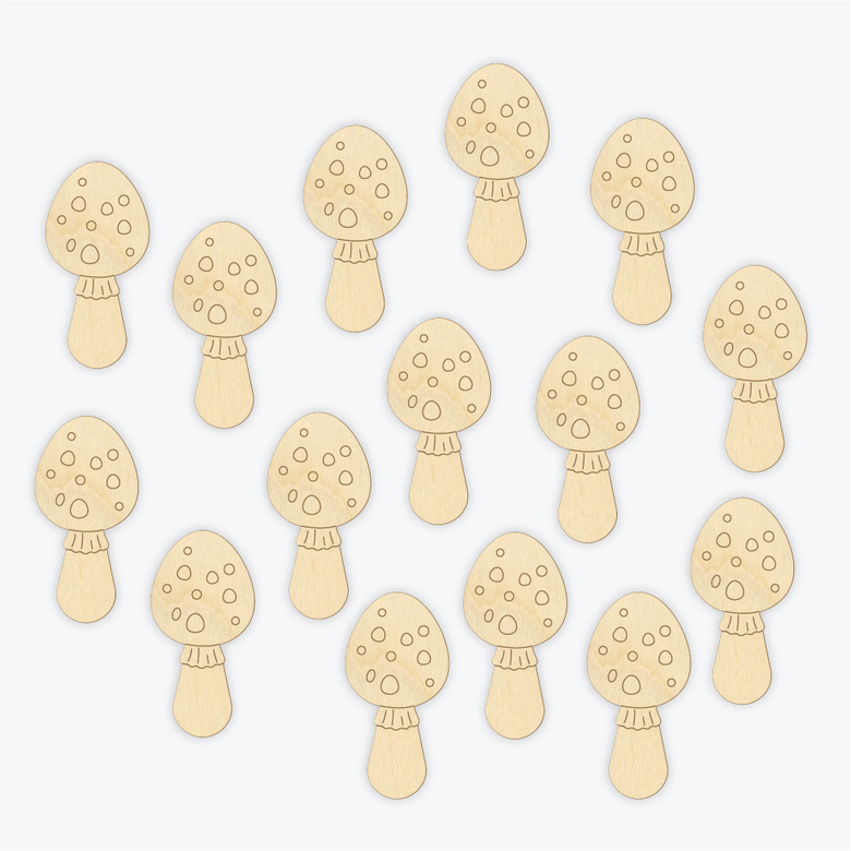 Бобинки для ниток Грибок мухомор / набор 15 шт