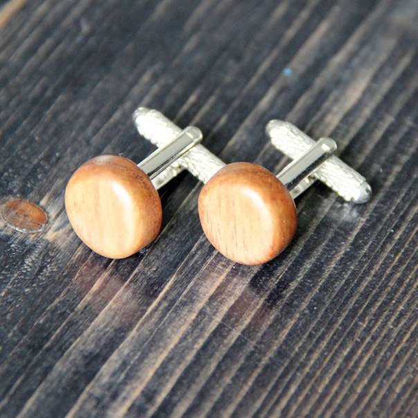 Запонки деревянные "ДУБ"