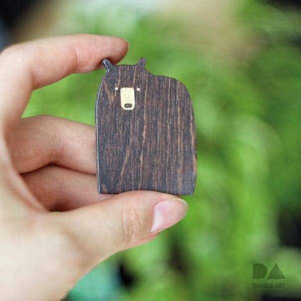 Значок "БУРЫЙ МЕДВЕДЬ"