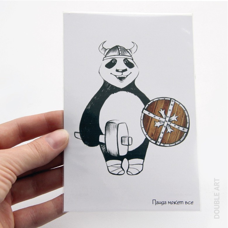 Открытка "ПАНДА МОЖЕТ ВСЕ"