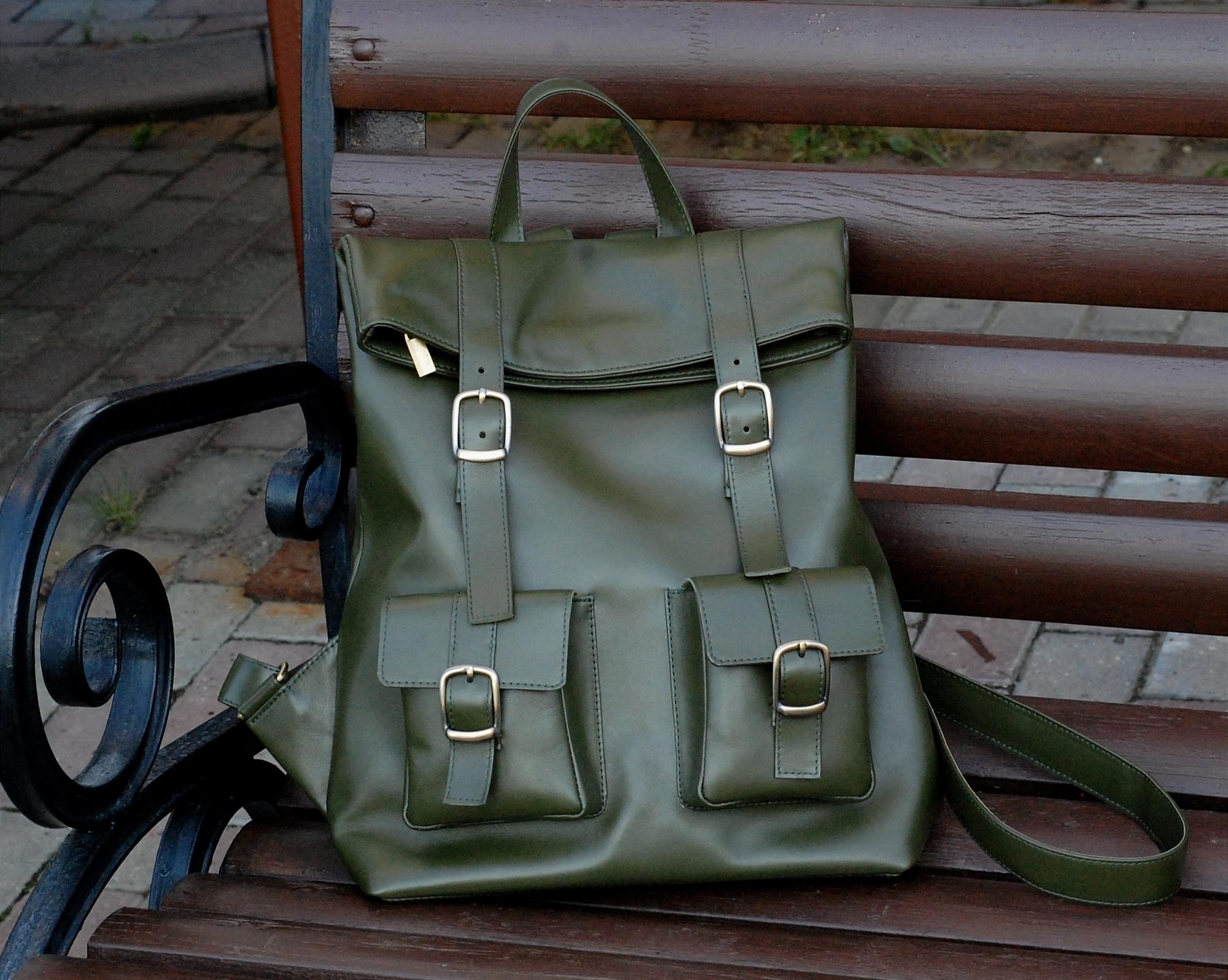 Рюкзак из натуральной кожи