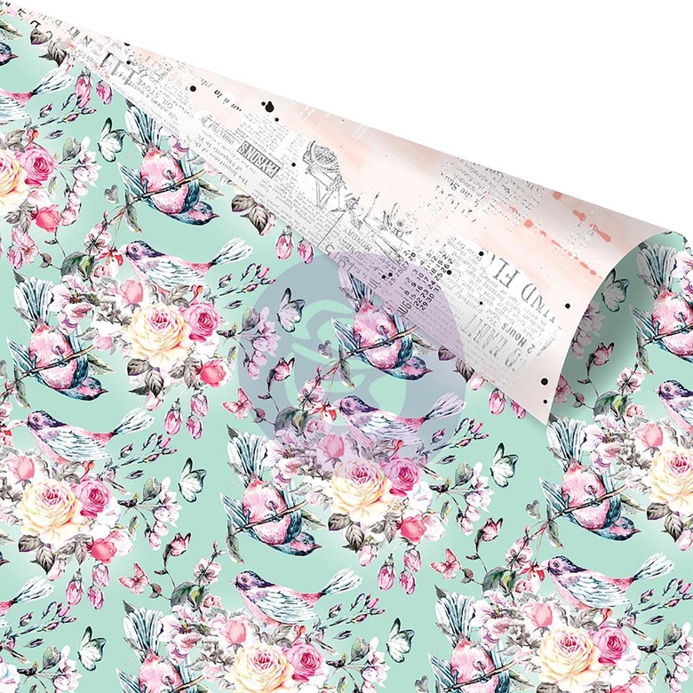 Лист двусторонней бумаги с фольгированием Chirping News Havana Champagne Gold Foiled Double-Sided Cardstock 12"X12"