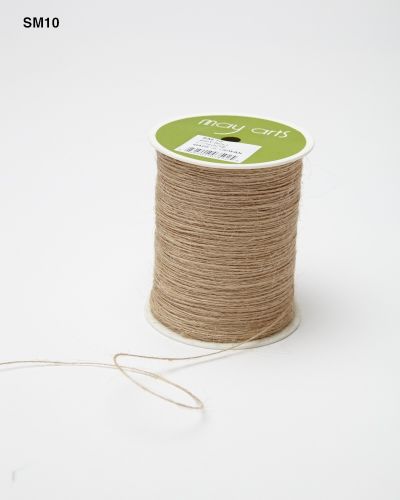 Джутовый шнур ворсистый 1мм Natural May Arts