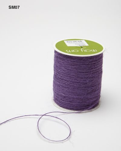 Джутовый шнур ворсистый 1мм Lavender May Arts