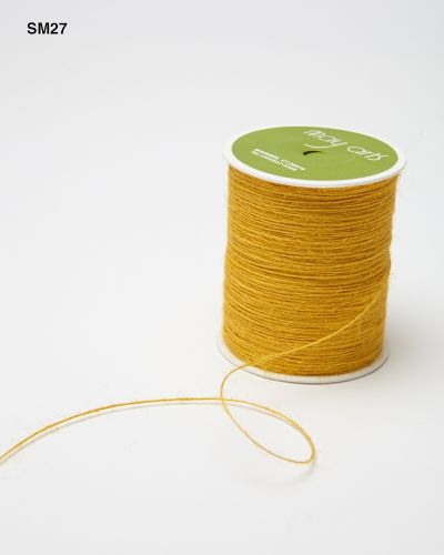 Джутовый шнур ворсистый 1мм Yellow May Arts