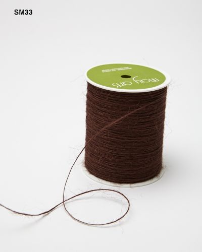 Джутовый шнур ворсистый 1мм Brown May Arts