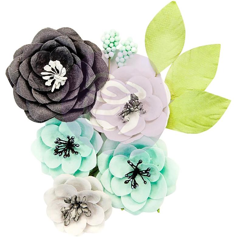 Цветы Simplicity Flirty Fleur Mulberry Paper Flowers 8/Pkg