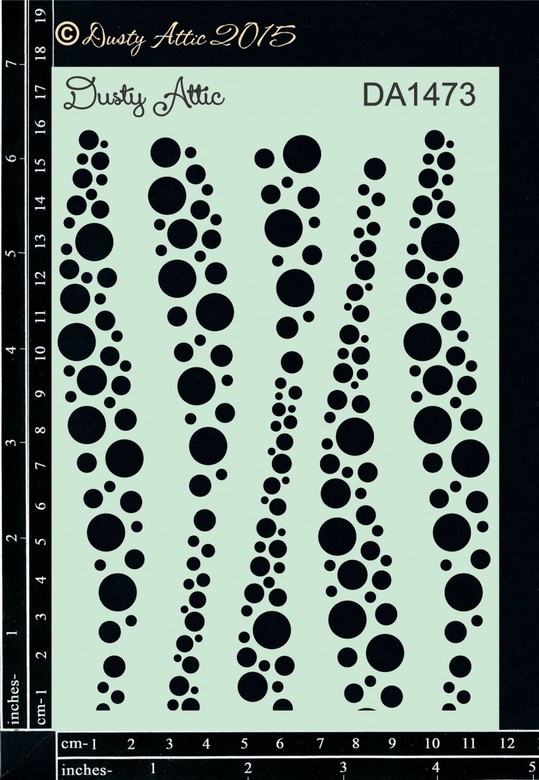 Трафарет 12*18 см Bubbles Dusty Attic