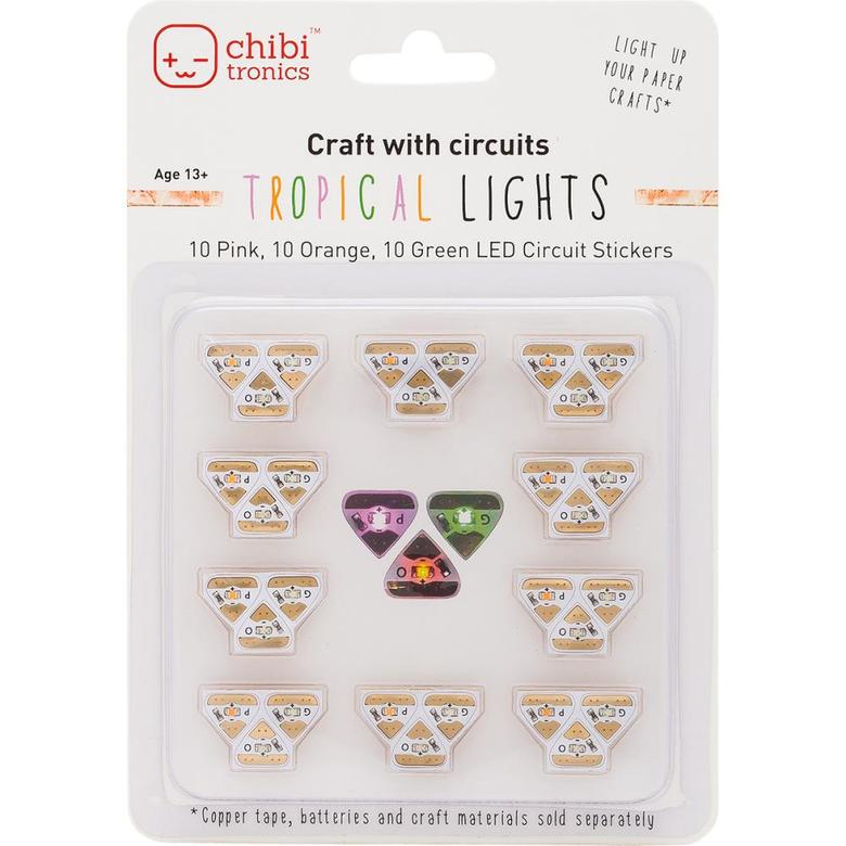 LED лампочки (3шт) Chibitronics Tropical LED