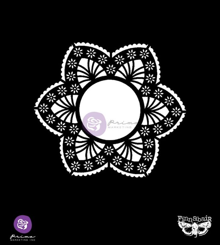 Трафарет 15*15см  Doily #2 Prima Elementals Stencil 6"X6"