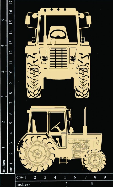 Чипборд Tractors Dusty Attic