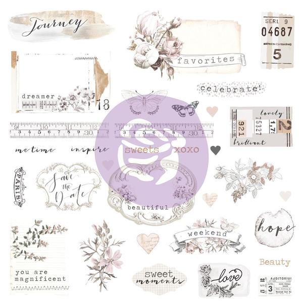 Высечки из кардстока и стикеры Pretty Pale Cardstock Ephemera/Stickers 65