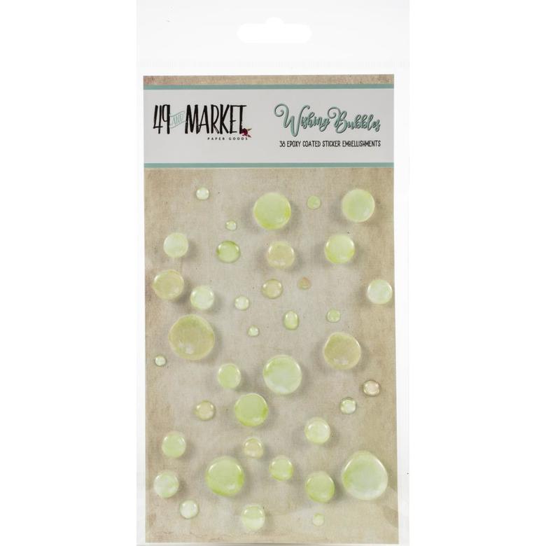 Эпоксидные капельки Limeade 49 And Market Epoxy Coated Wishing Bubbles 38/Pkg