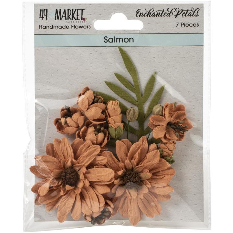 Цветы - Salmon 49 And Market Enchanted Petals 7/Pkg