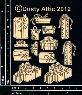 Чипборд mini Presents Dusty Attic