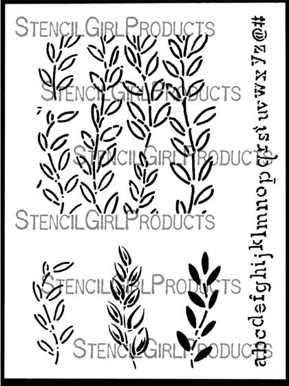 Трафарет Vine StencilGirl® Product 9x12