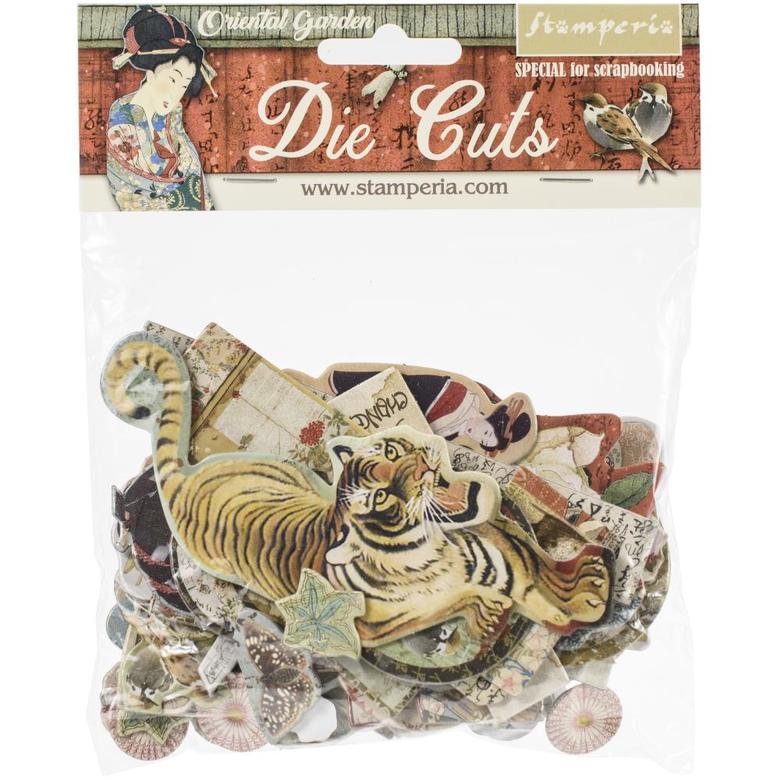 Чипборд Oriental Garden Stamperia Die-Cuts