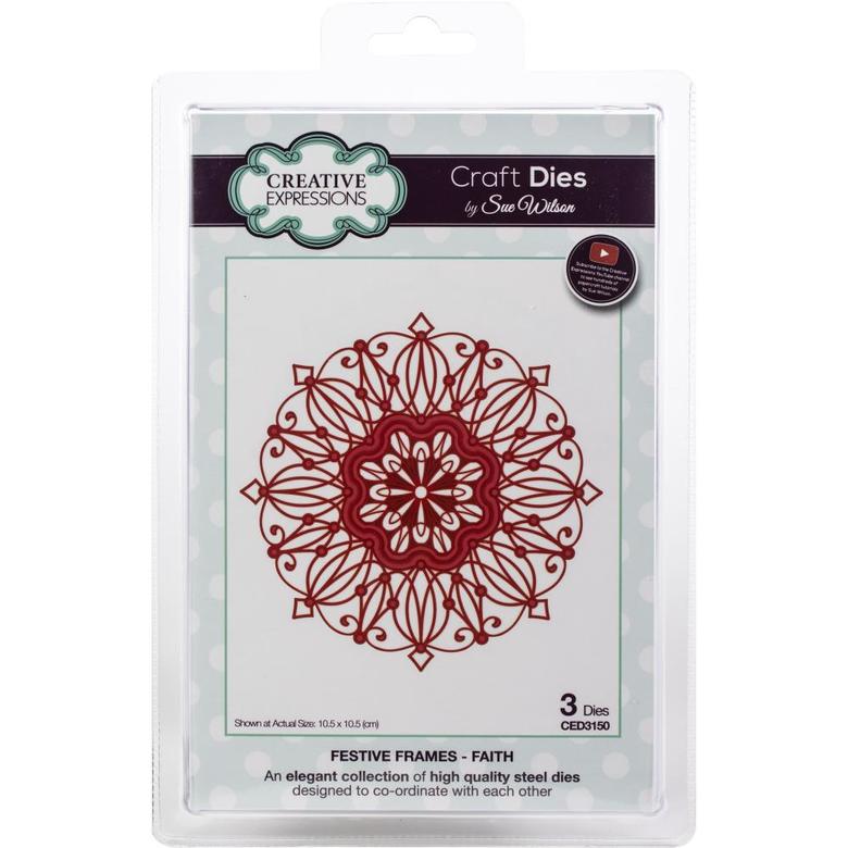 Нож для вырубки Faith Frame Creative Expressions Festive Craft Dies By Sue Wilson