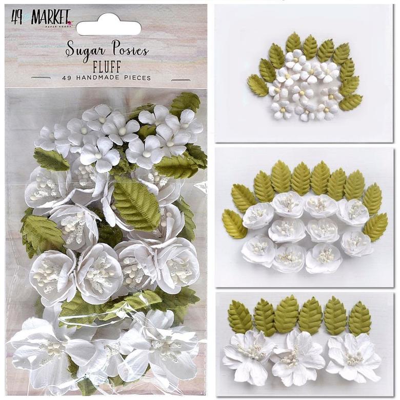 Цветы Fluff 49 And Market Sugar Posies