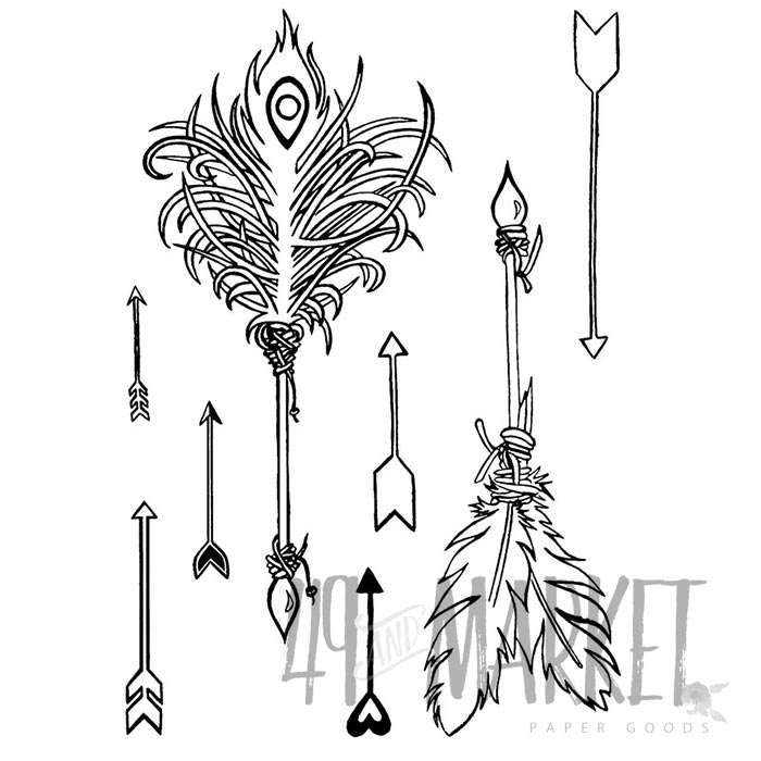 Набор штампов 49 and Market - Clear Stamp - Jacquline's Arrows Stamp Set