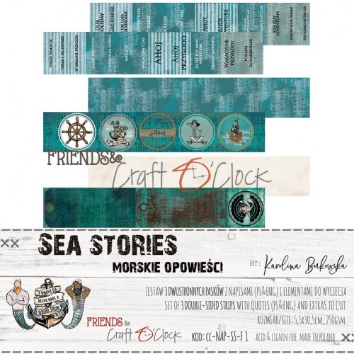 Набор надписей Sea Stories Craft O'Clock